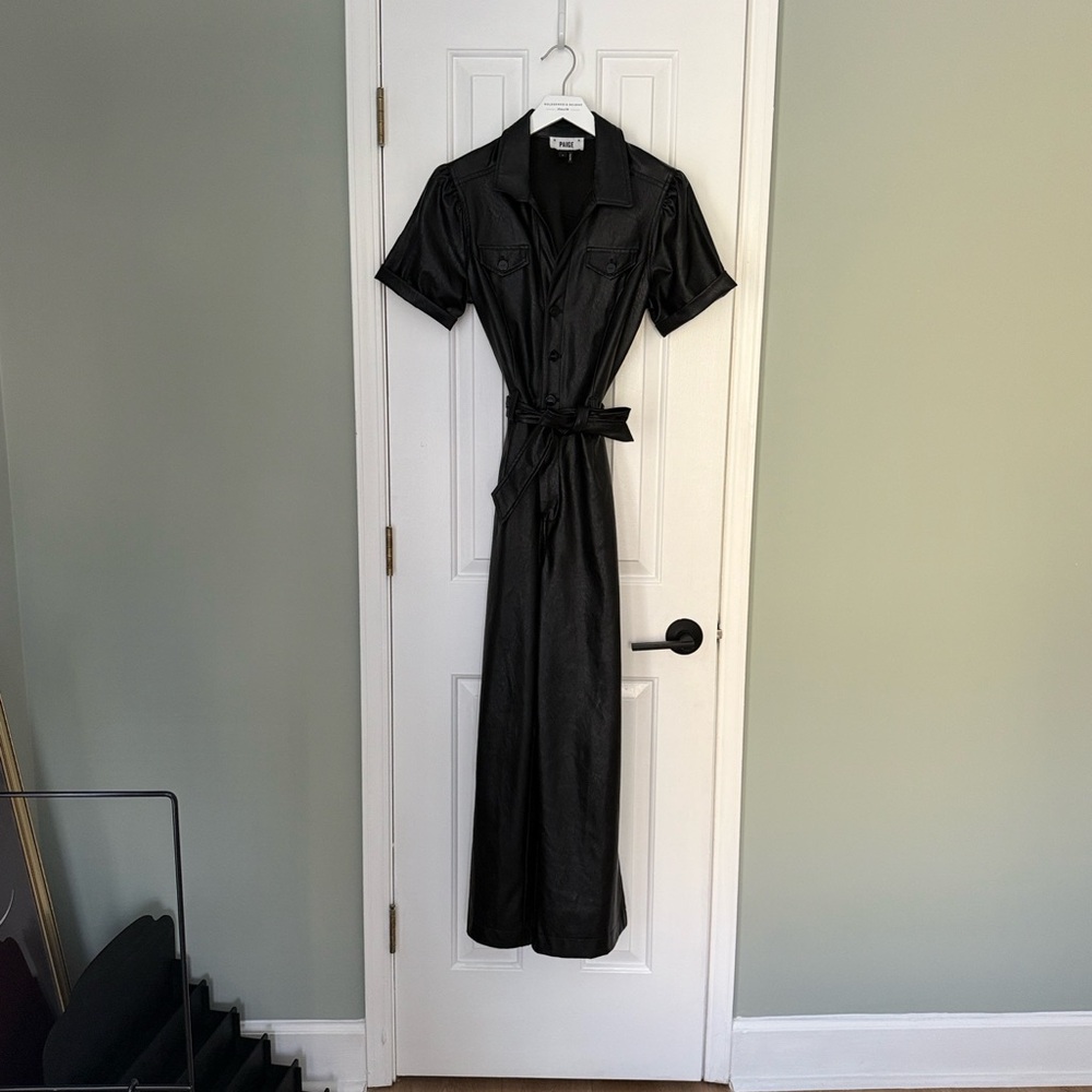 PAIGE Leather Jumpsuit